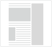 Page layout with right side bar