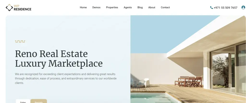Wp Residence theme