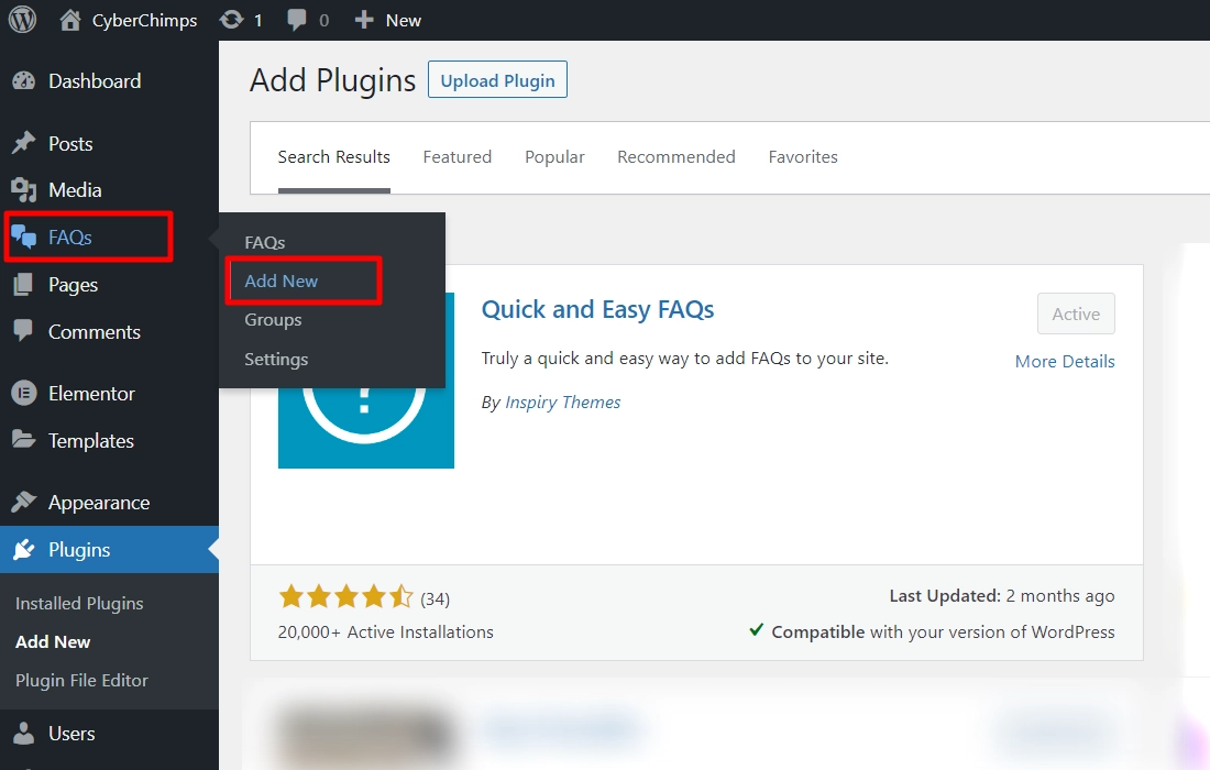Add New FAQ