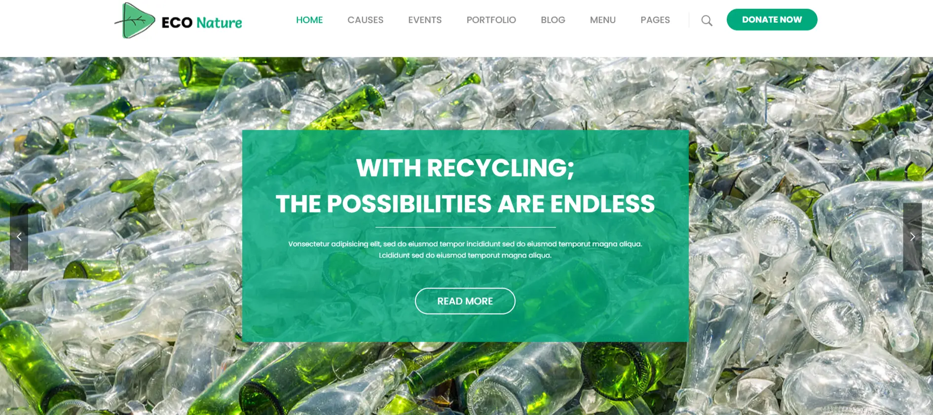 Eco-Ecology - Charity and Nature WordPress themes