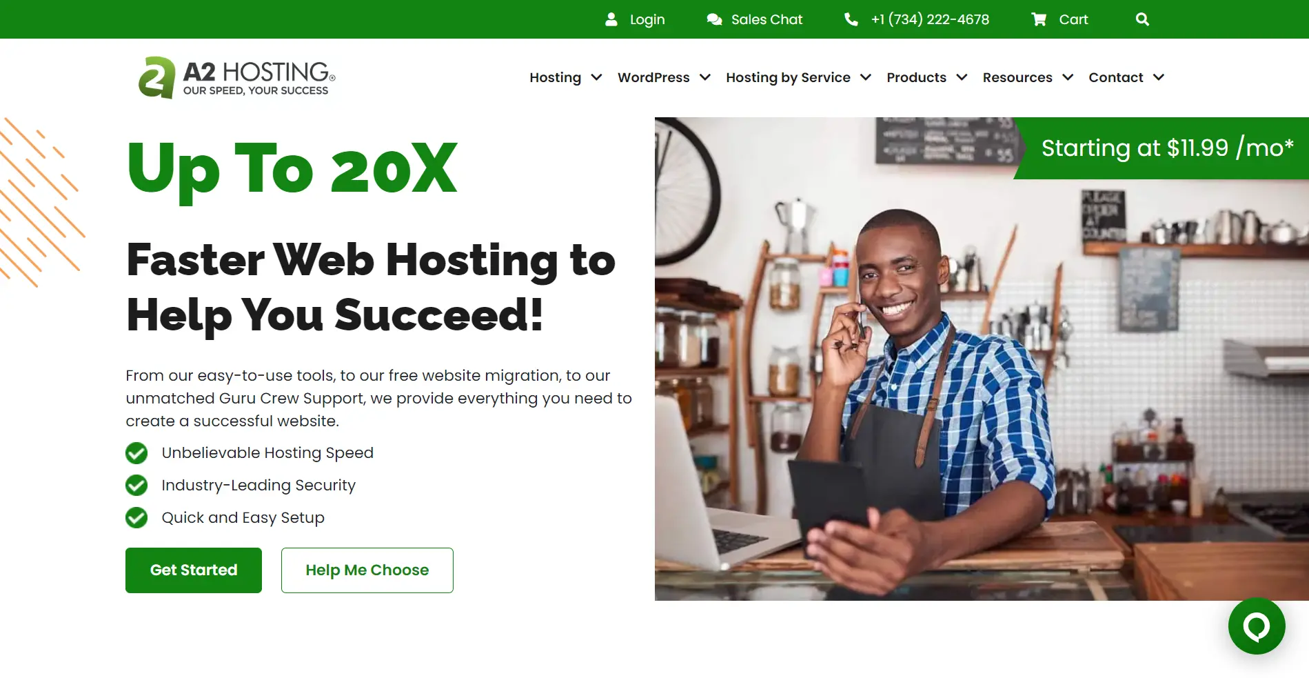 A2 Hosting for Elementor