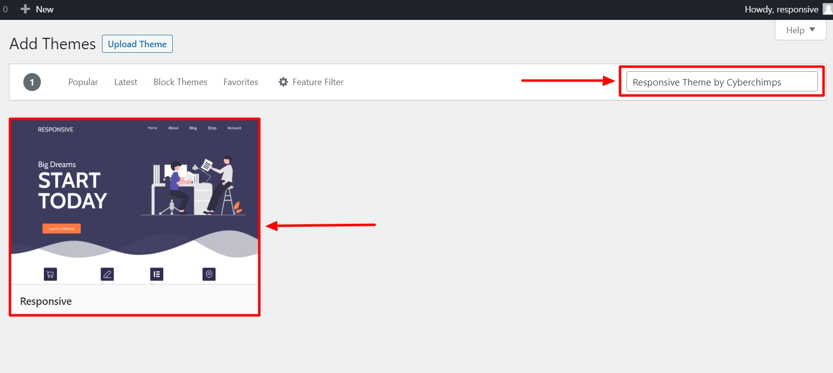 Responsive theme