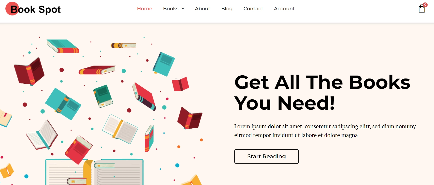 Responsive's Bookspot template