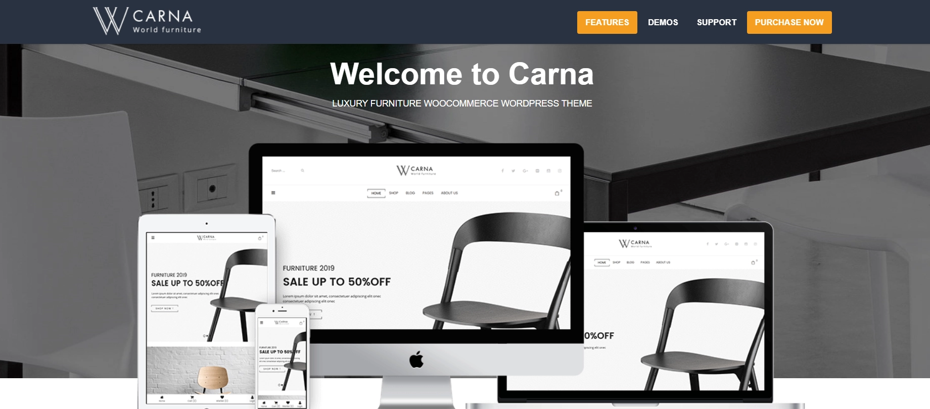 Carna luxury Wordpress theme