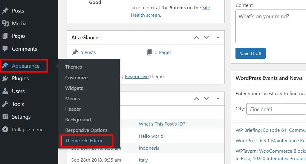 Theme file editor