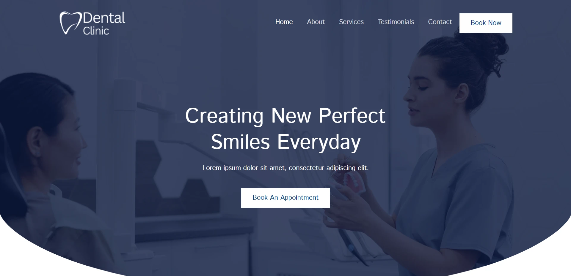 Dental Clinic Elementor template