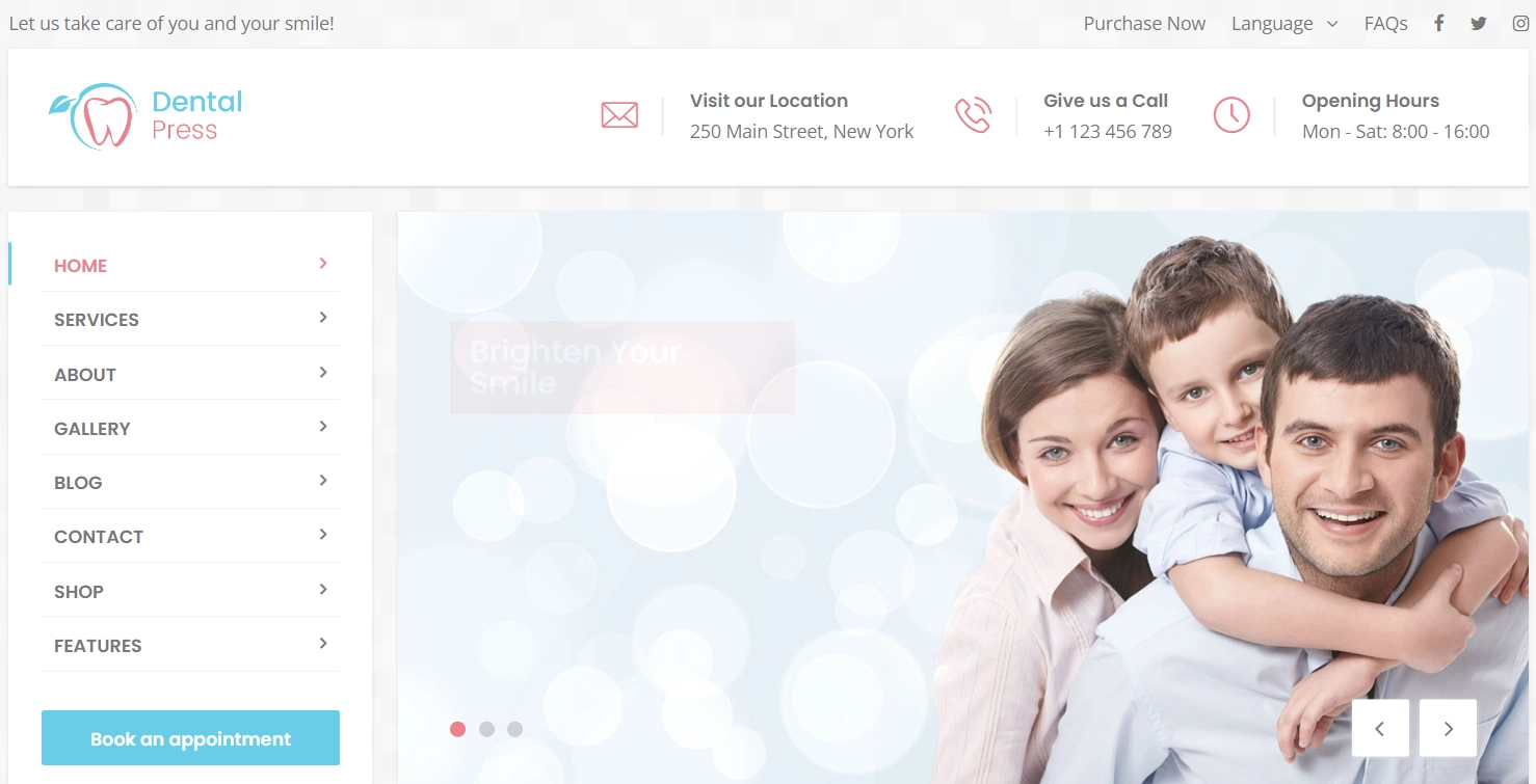 Dental Press WordPress Theme