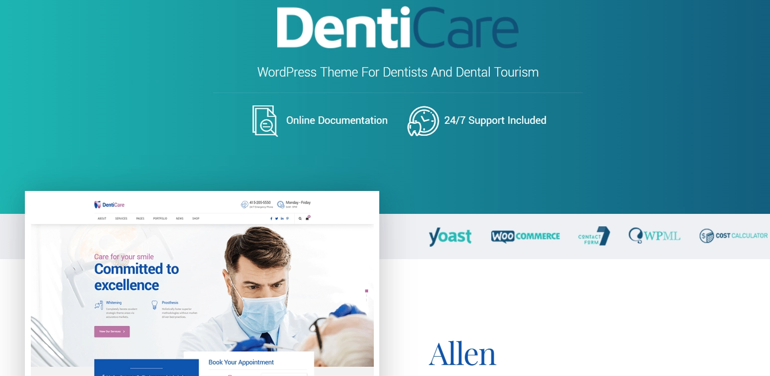 DentiCare WordPress Theme