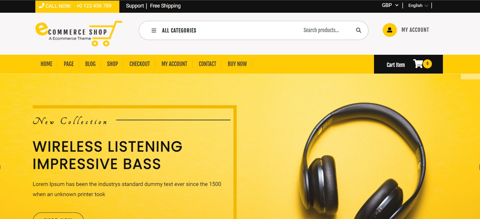 eCommerce Solution E-Commerce theme