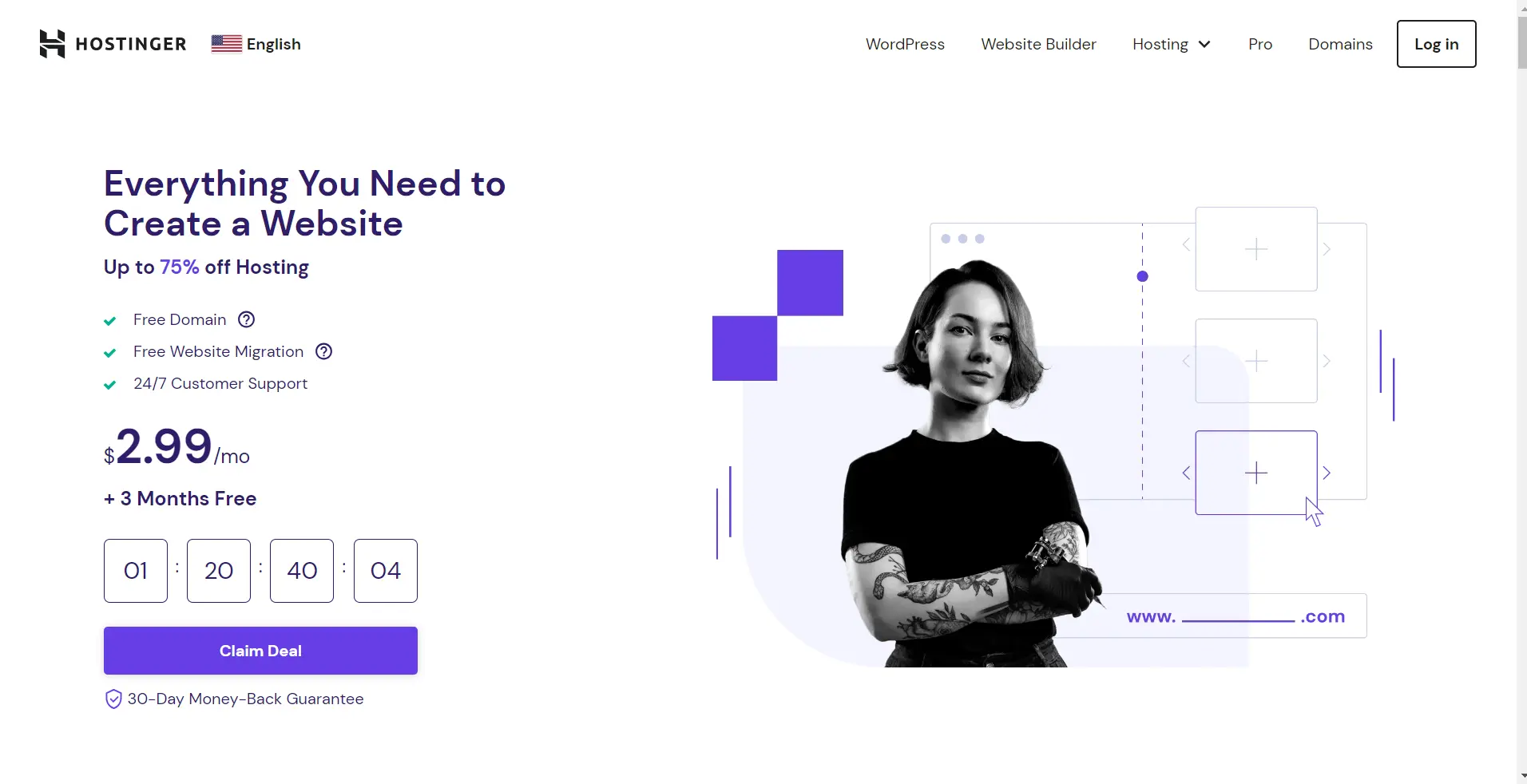 Hostinger Hosting for Elementor