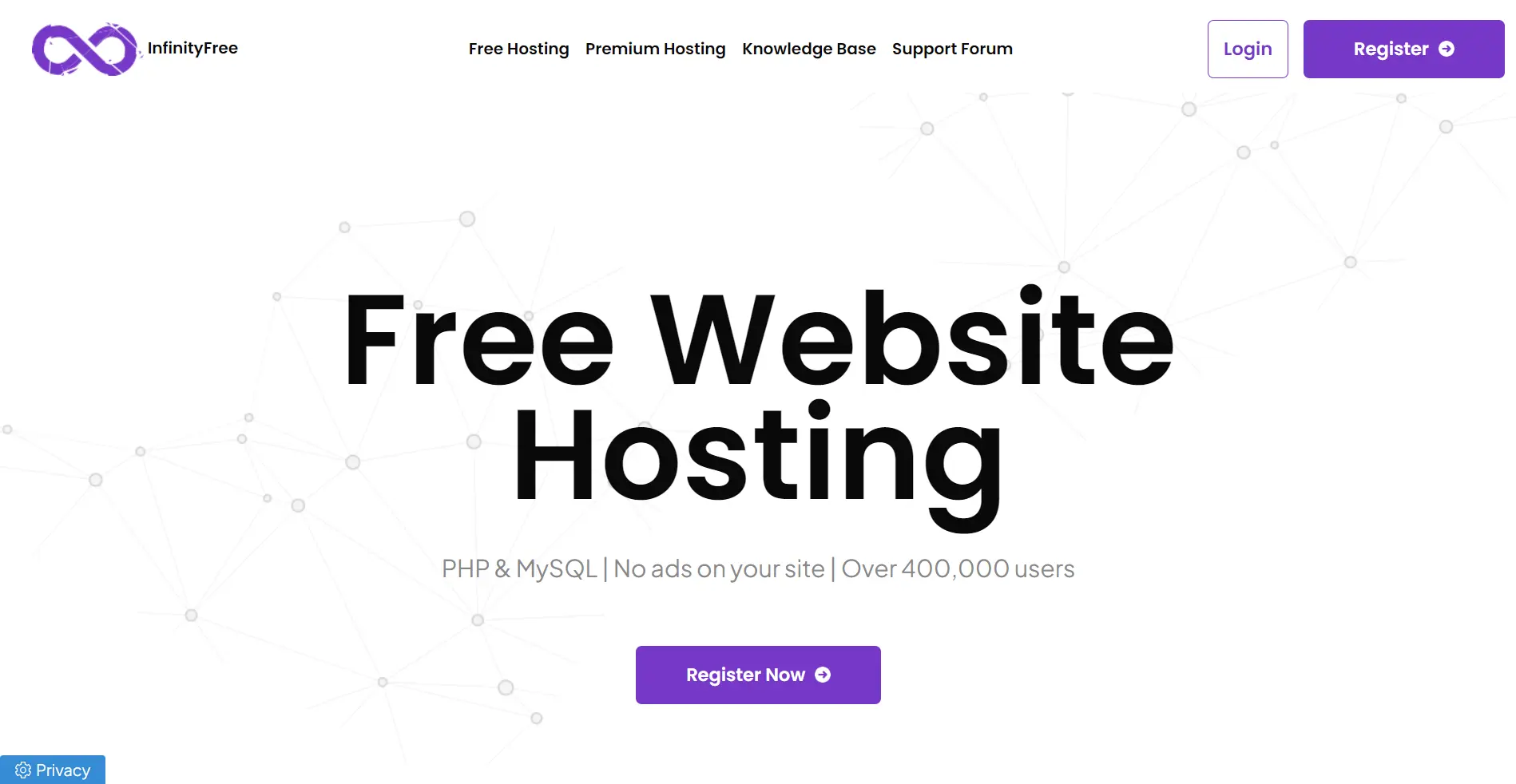InfinityFree WordPress hosting