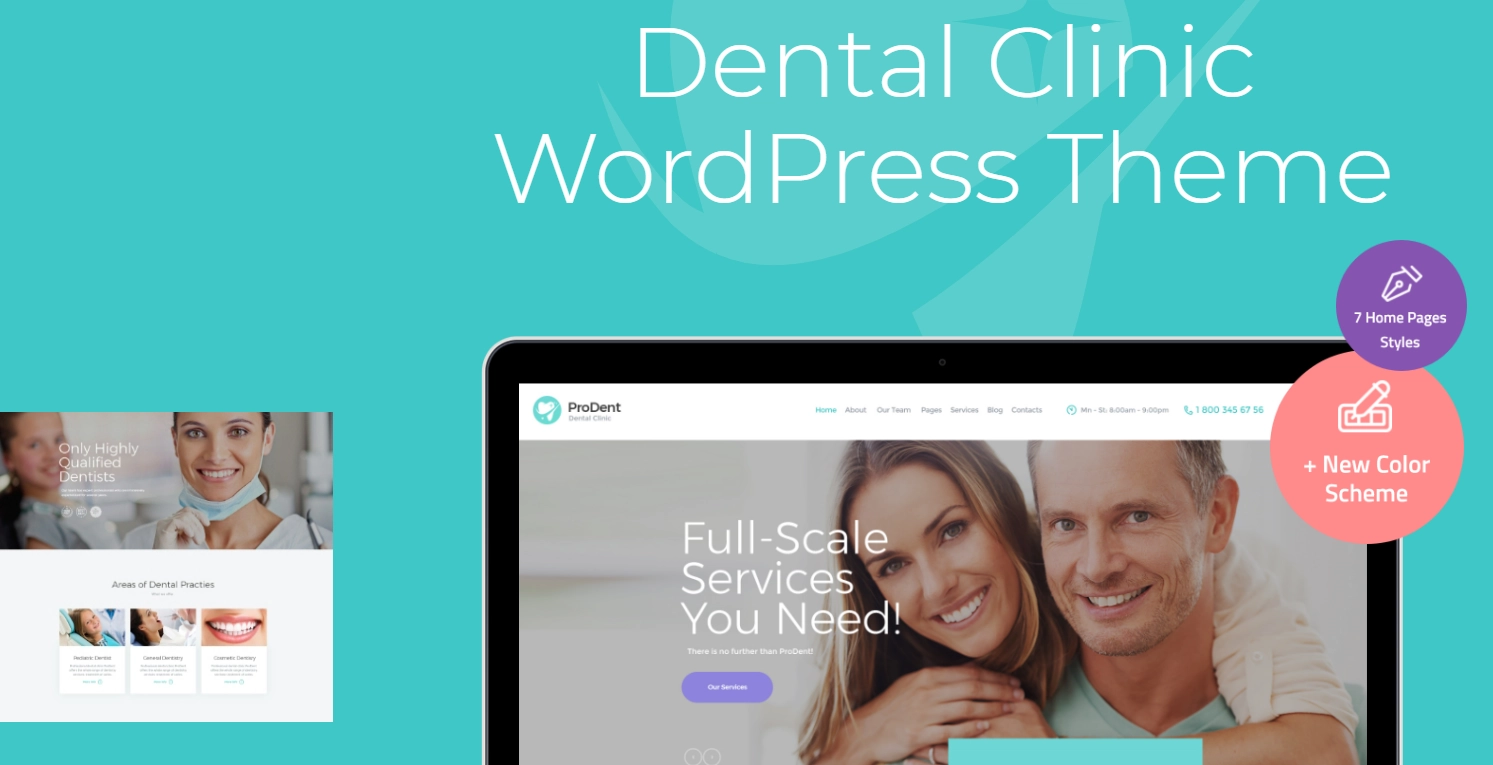 ProDent dentist WordPress Themes