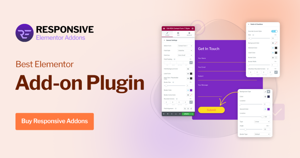 Responsive elementor addon Banner