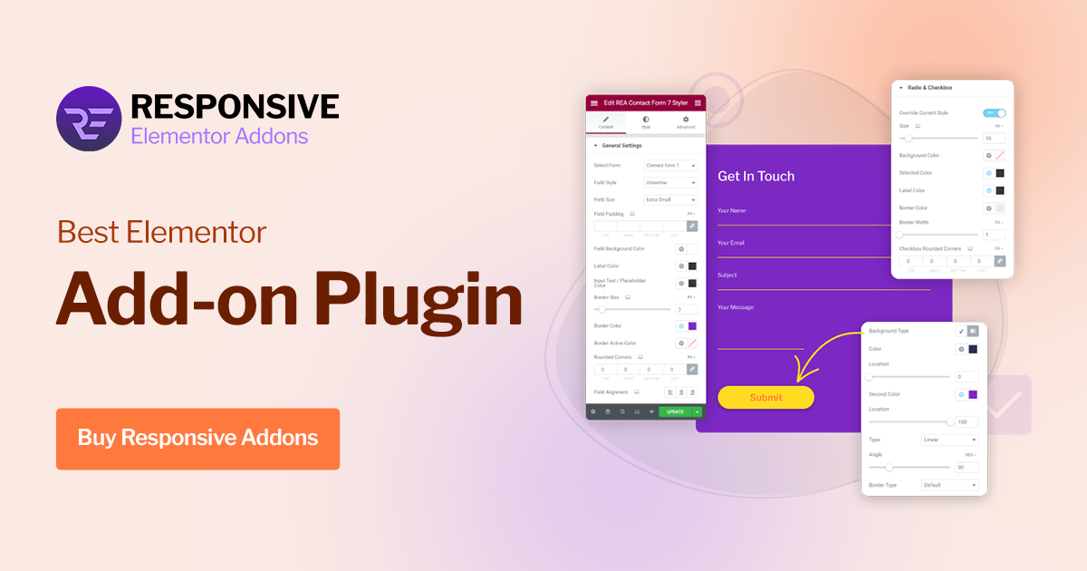 Responsive elementor addon Banner