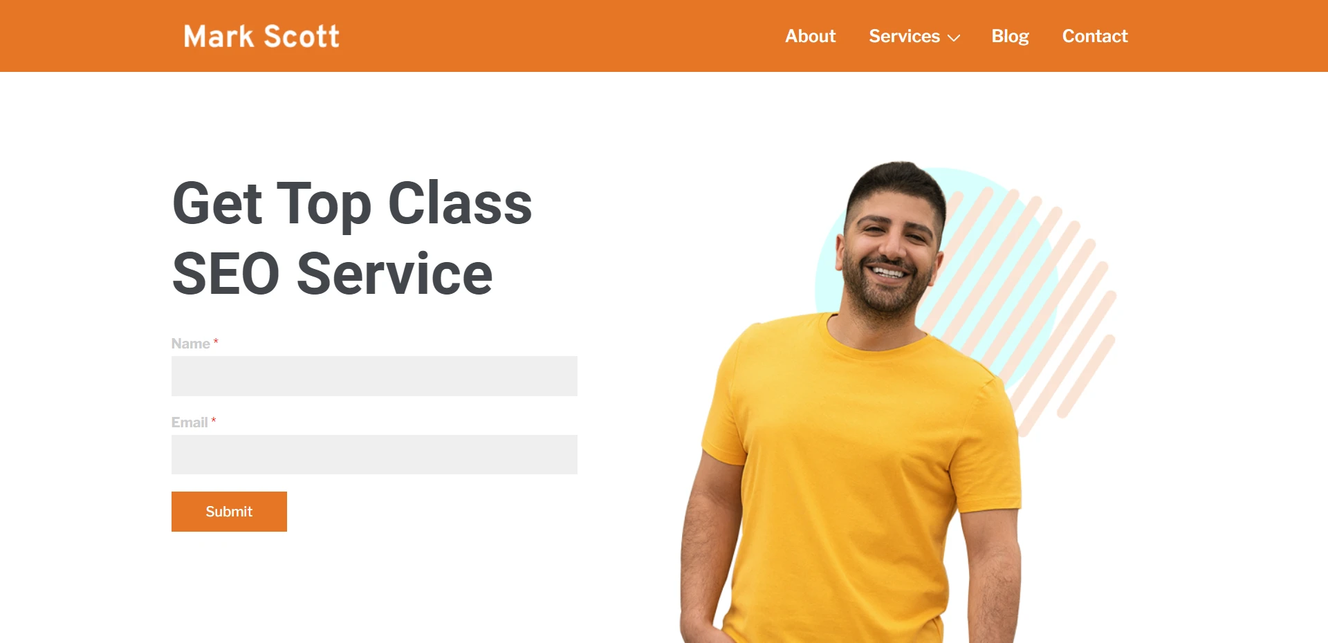 SEO Expert Free Elementor template