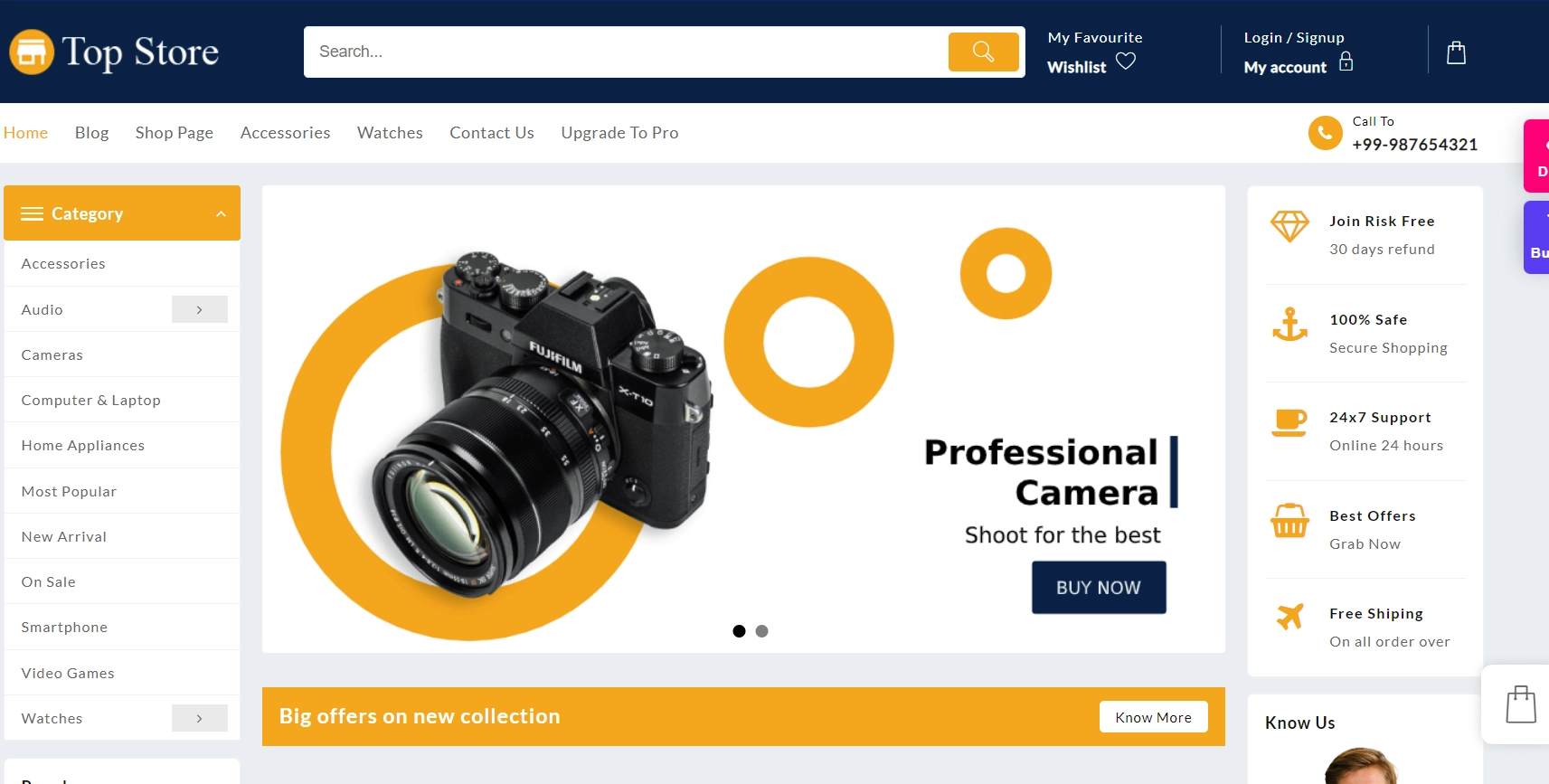 Top store free E-Commerce WordPress themes