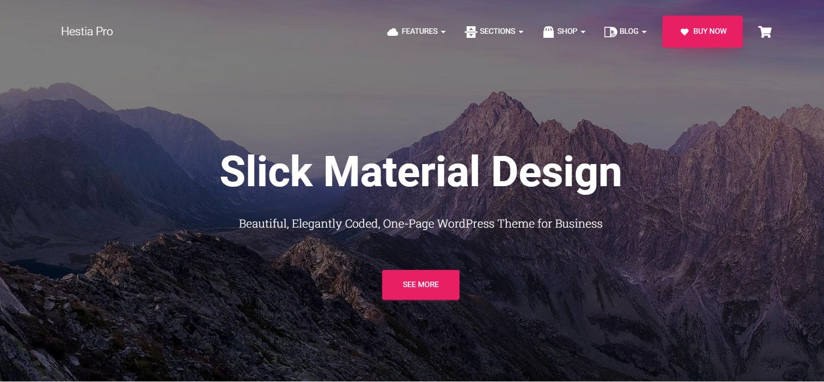 Hestia E-Commerce theme