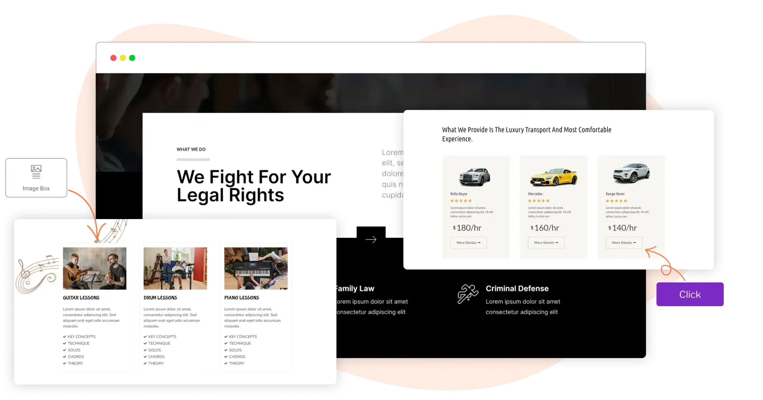 Niche sections for online businesses