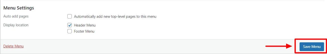 Auto-add pages and Display location.