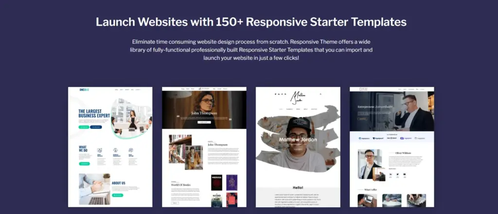 Responsive starter templates