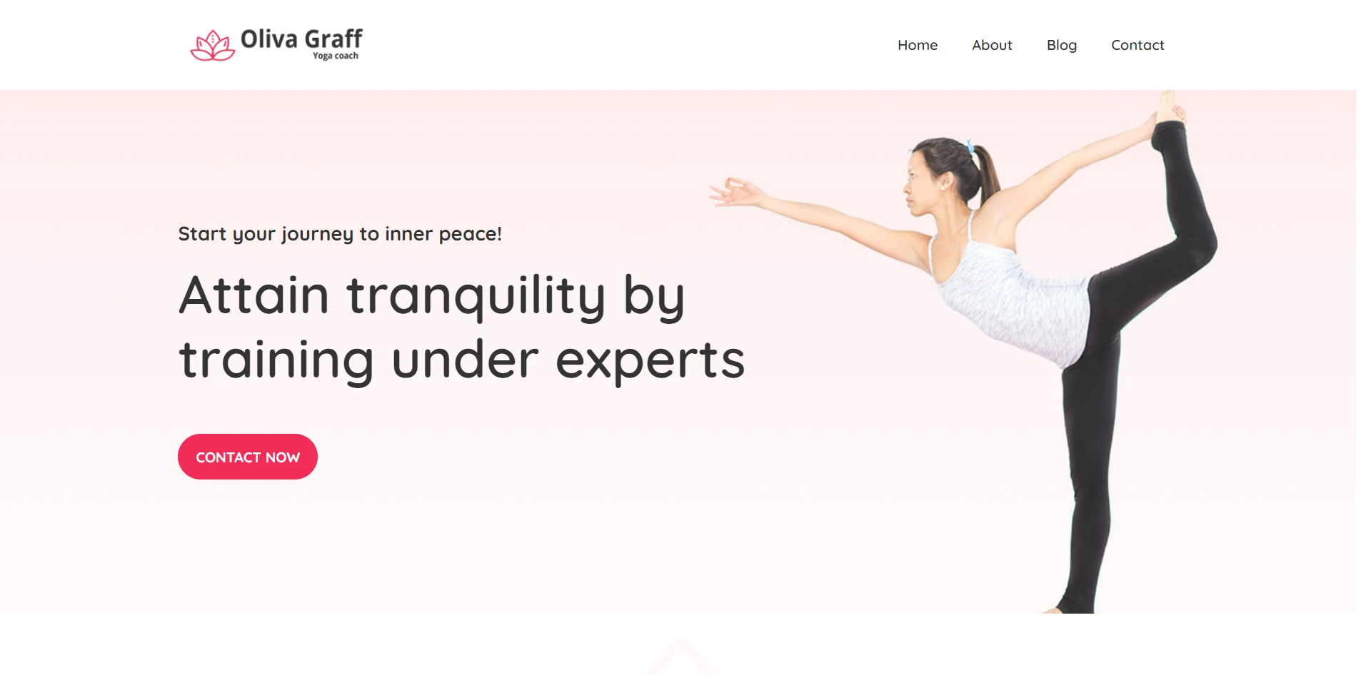 Free WordPress Yoga Instructor Template