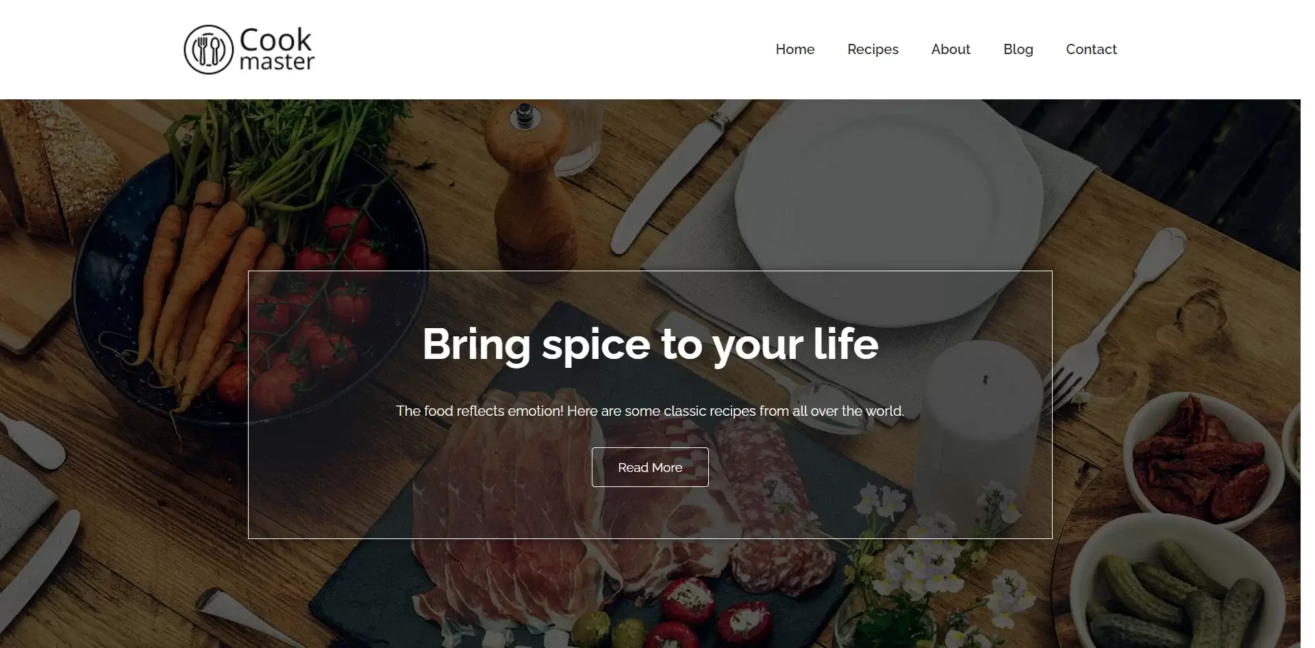 Food Blog Starter Template