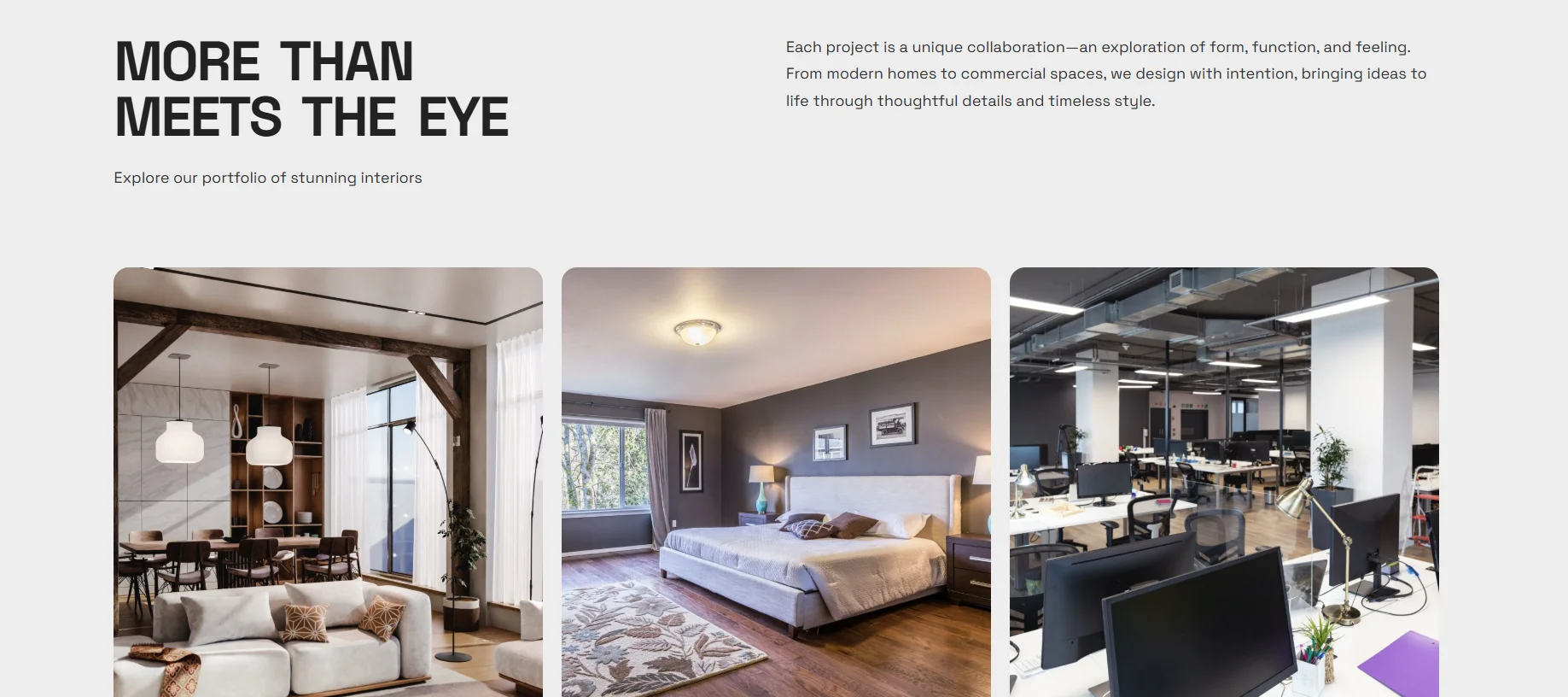 Landingpage Interior – Projects