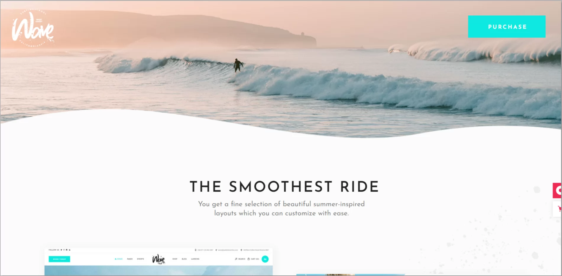 WaveRide WordPress Theme 