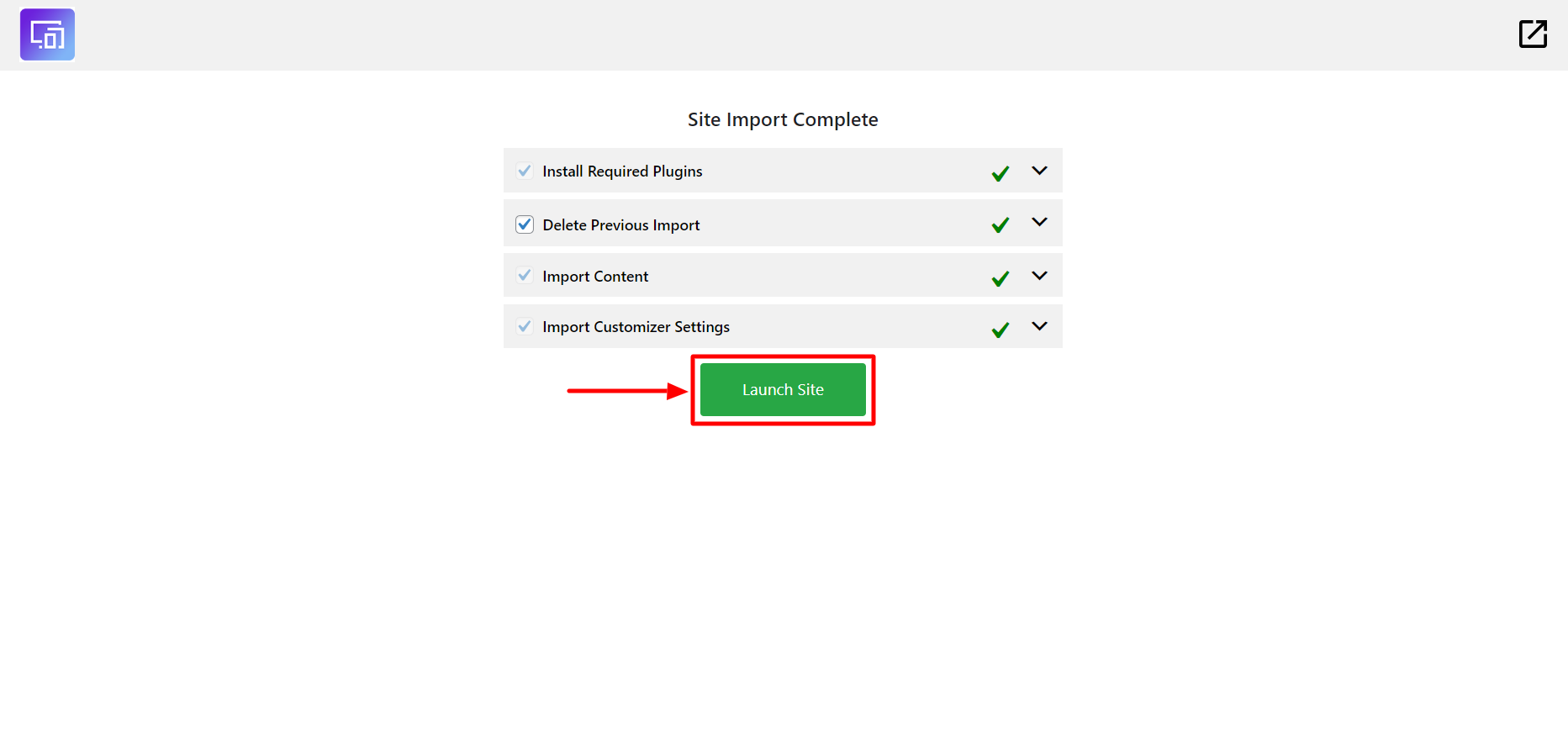 Launching site