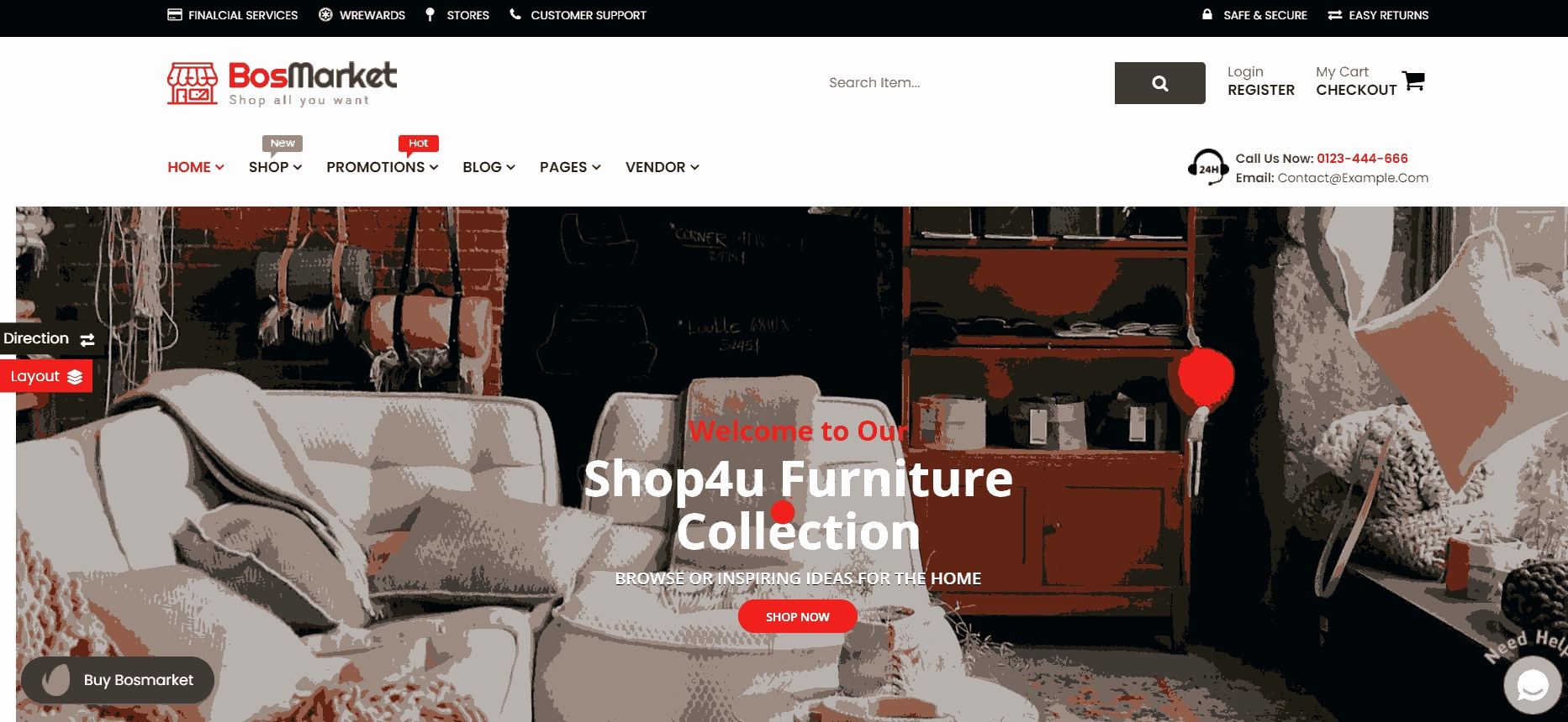 BosMarket - WordPress Theme