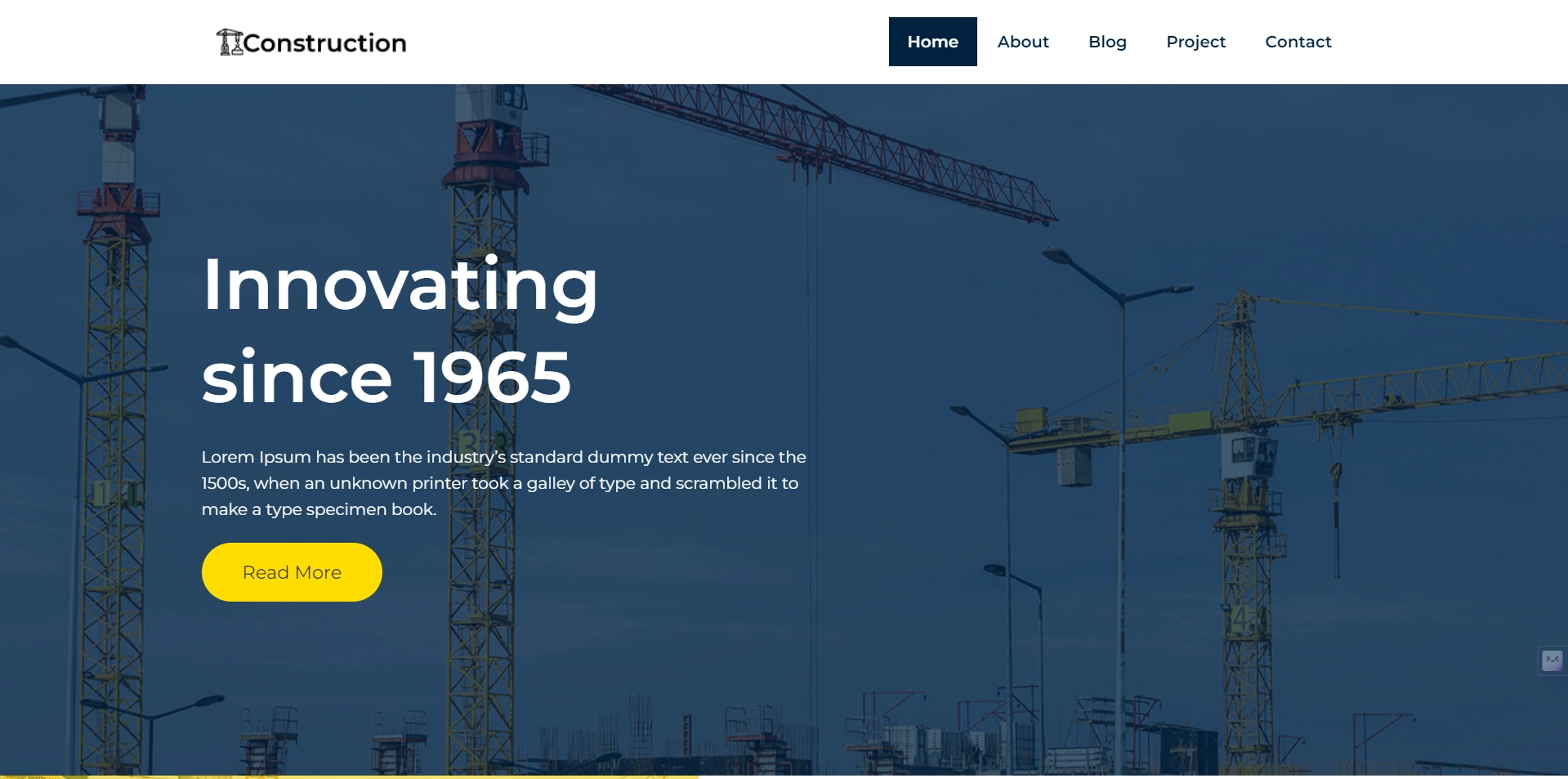 Construction Starter Template