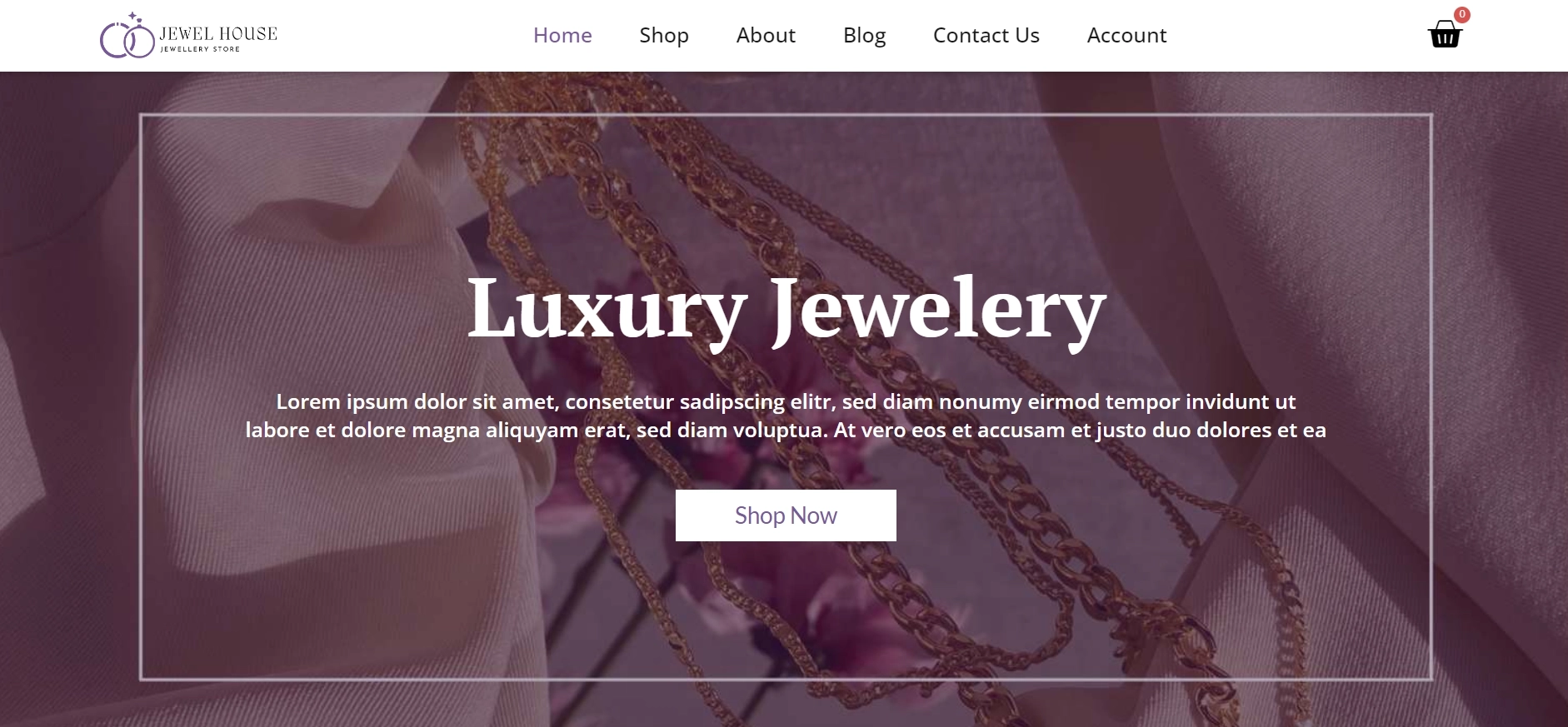 Diamond Store WordPress Starter Template