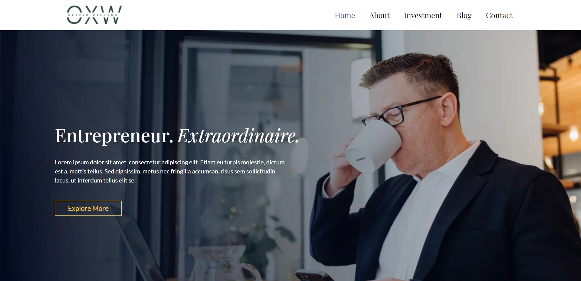 Entrepreneur WordPress Starter Template
