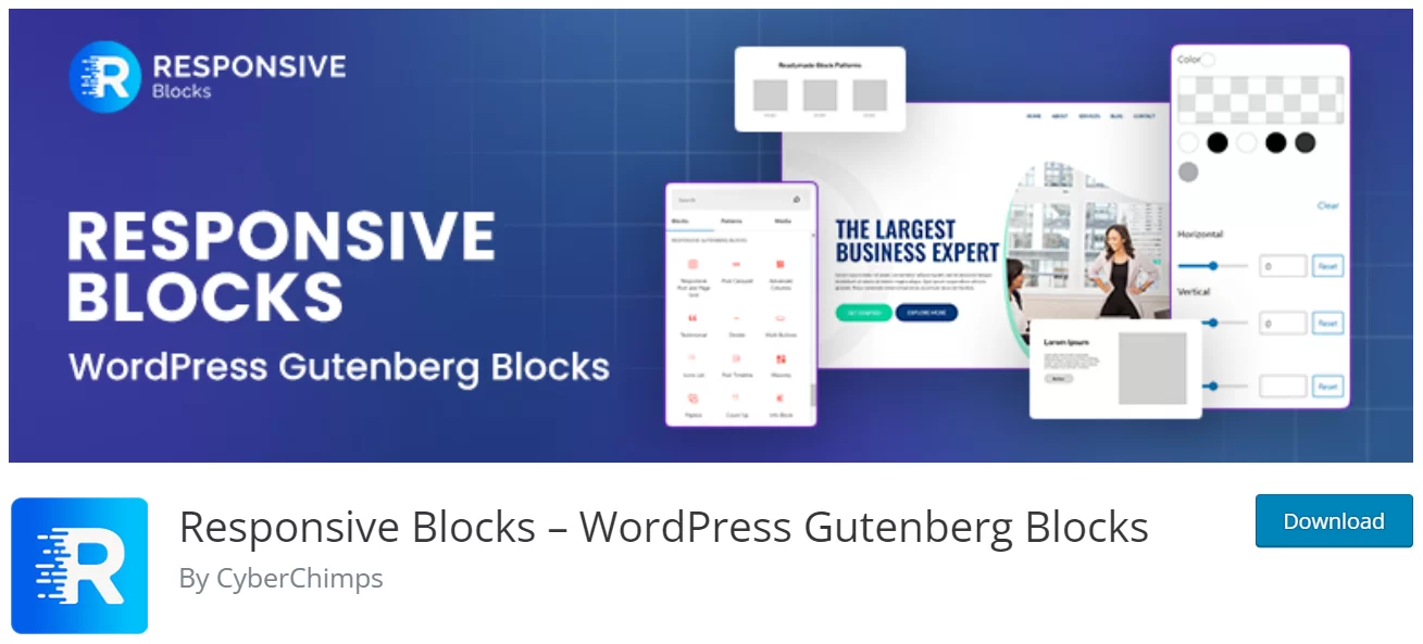 Responsive blocks plugin