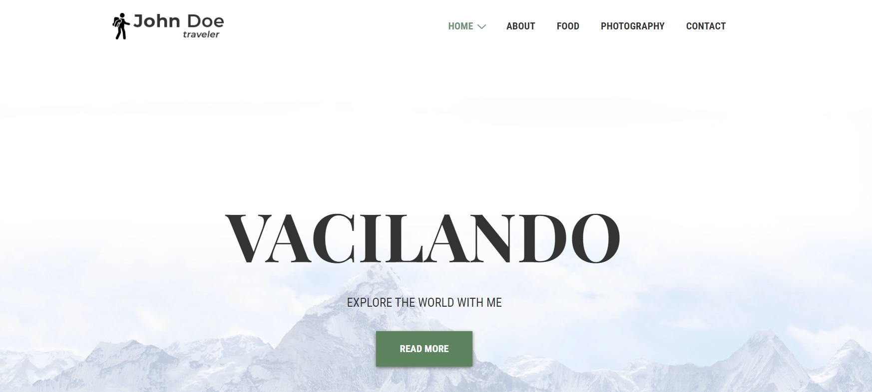 Travel Blogger starter template