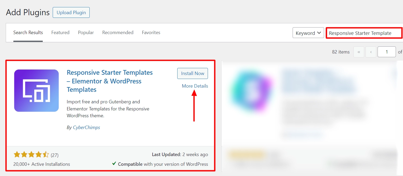 Responsive Starter Template Installation