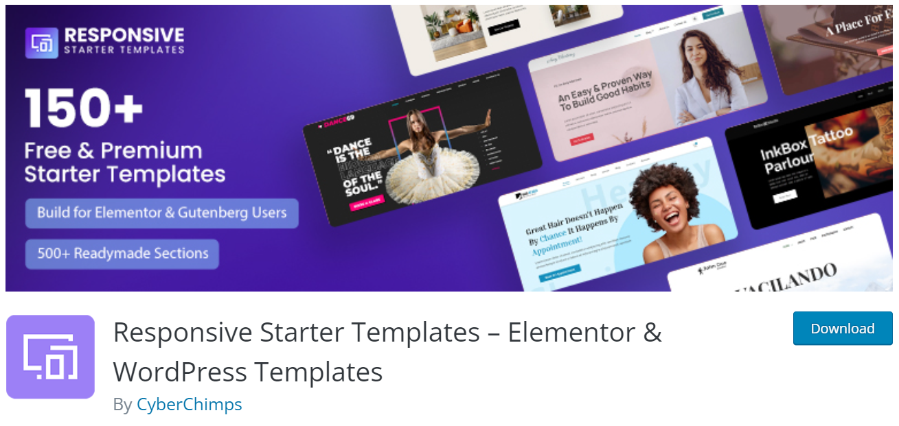 Responsive starter templates 