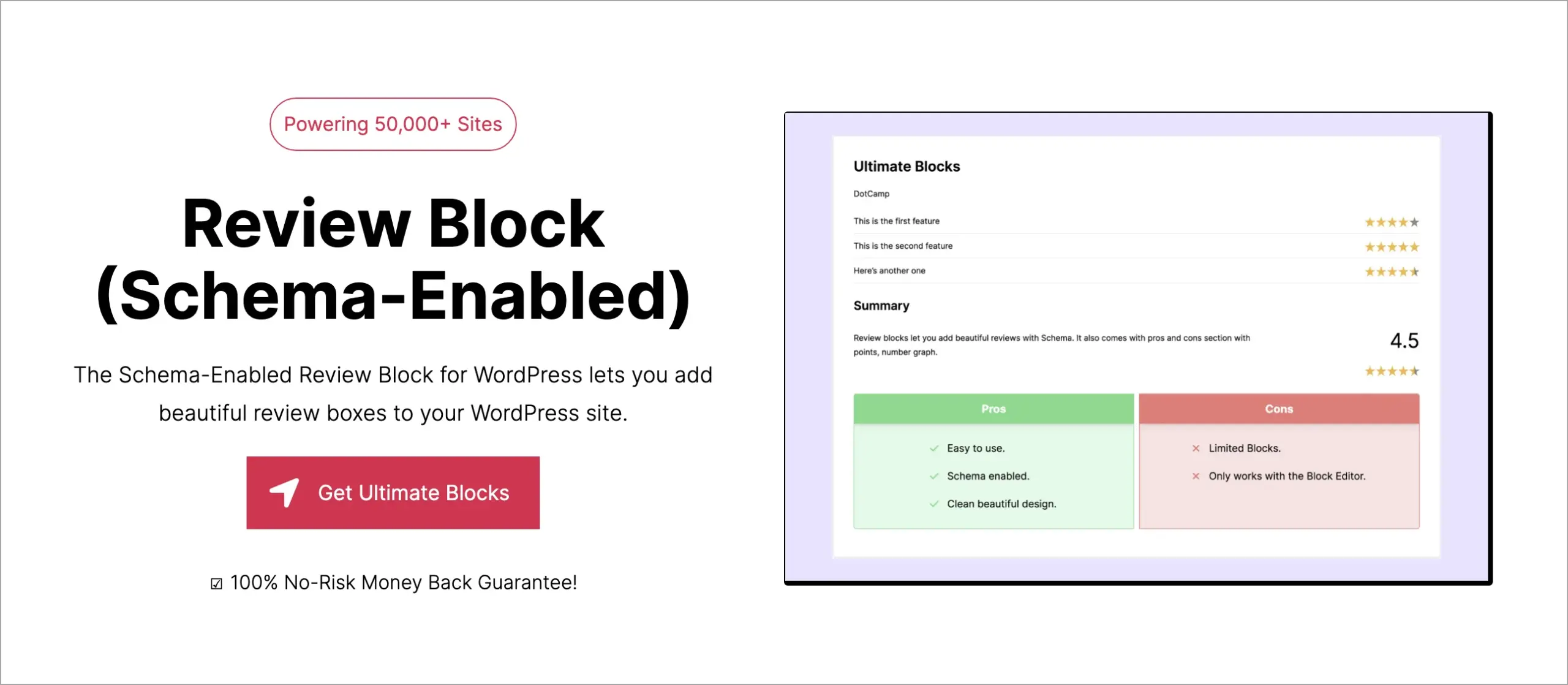 Review Block by Ultimate Blocks