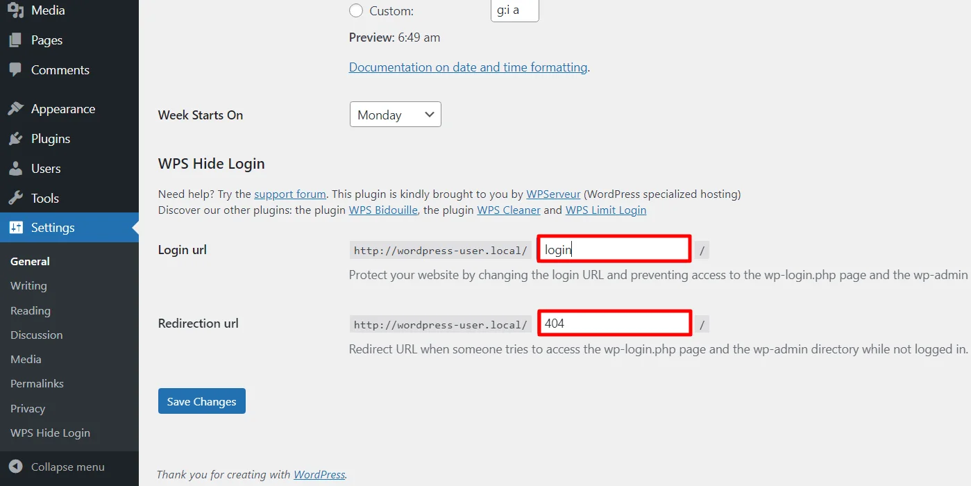 Configuring settings with URL