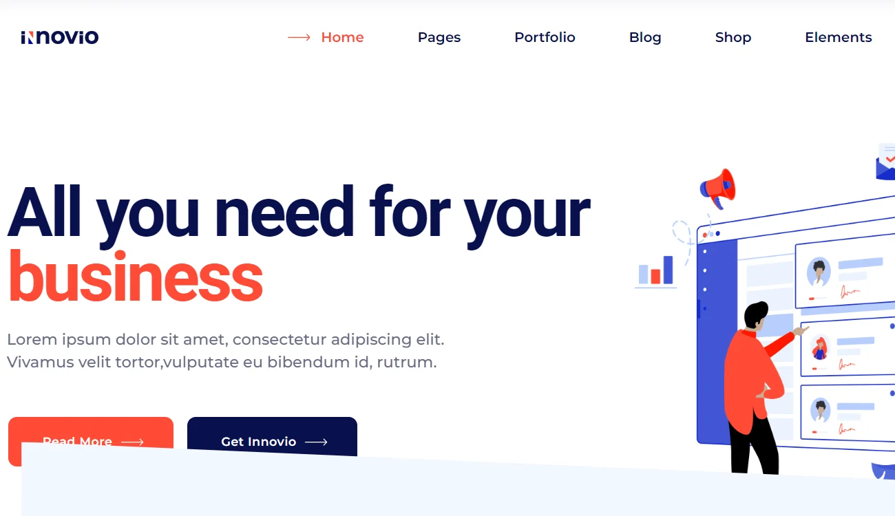 Innovio wordpress theme