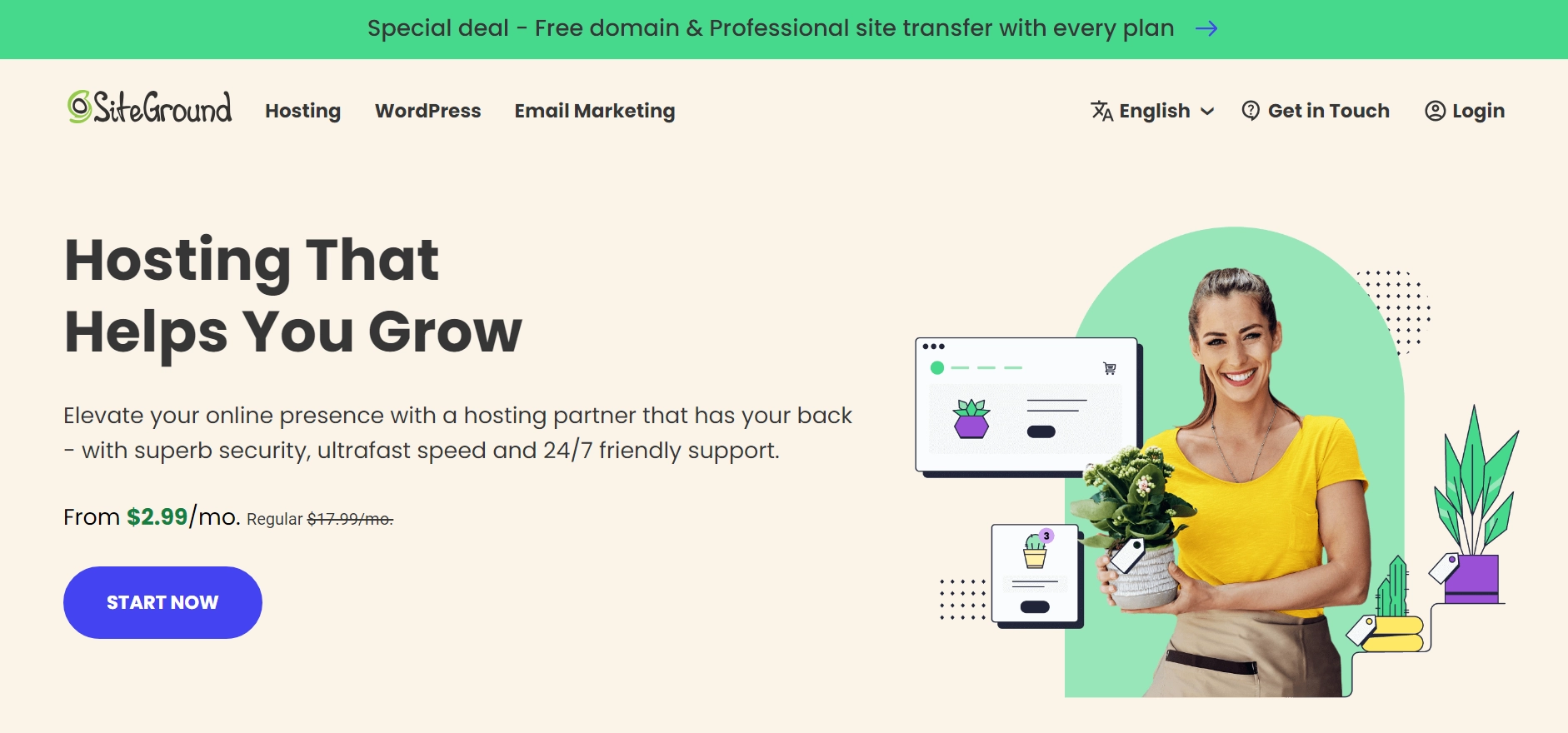 SiteGround WooCommerce hosting providers