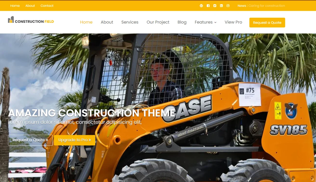 Construction WordPress themes