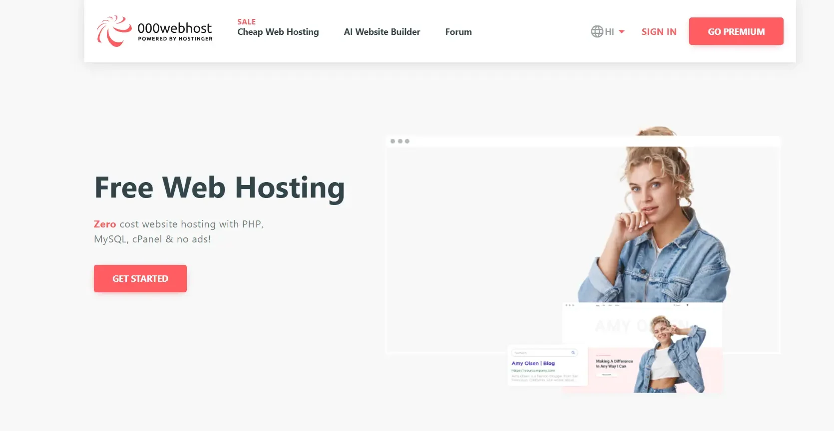 000WebHost free website hosting