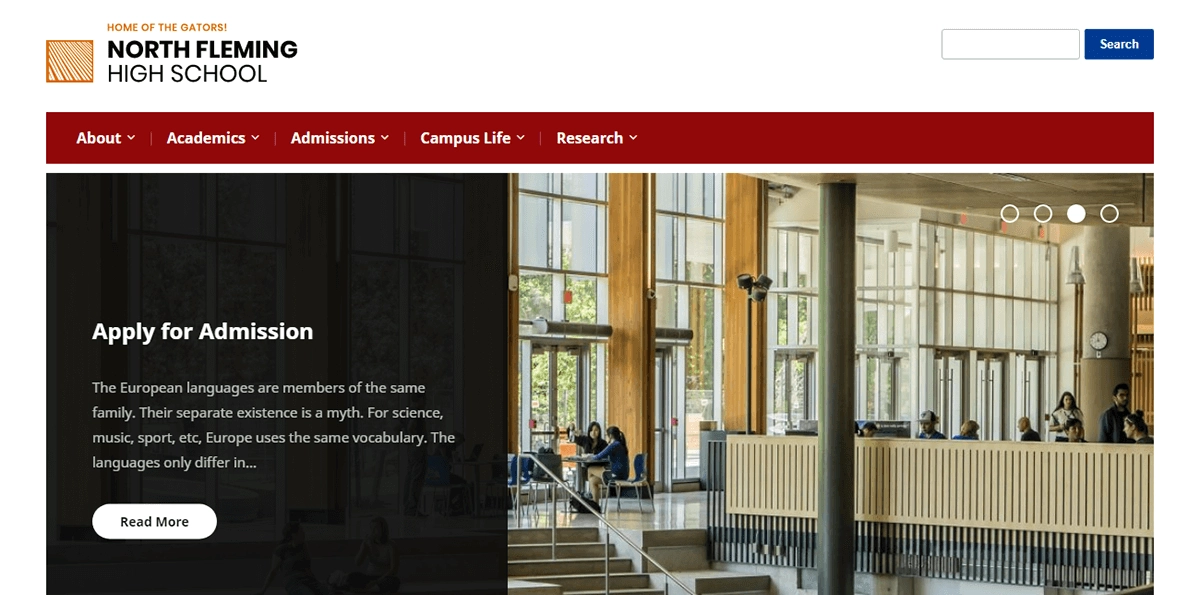 Fleming non-profit wordpress theme