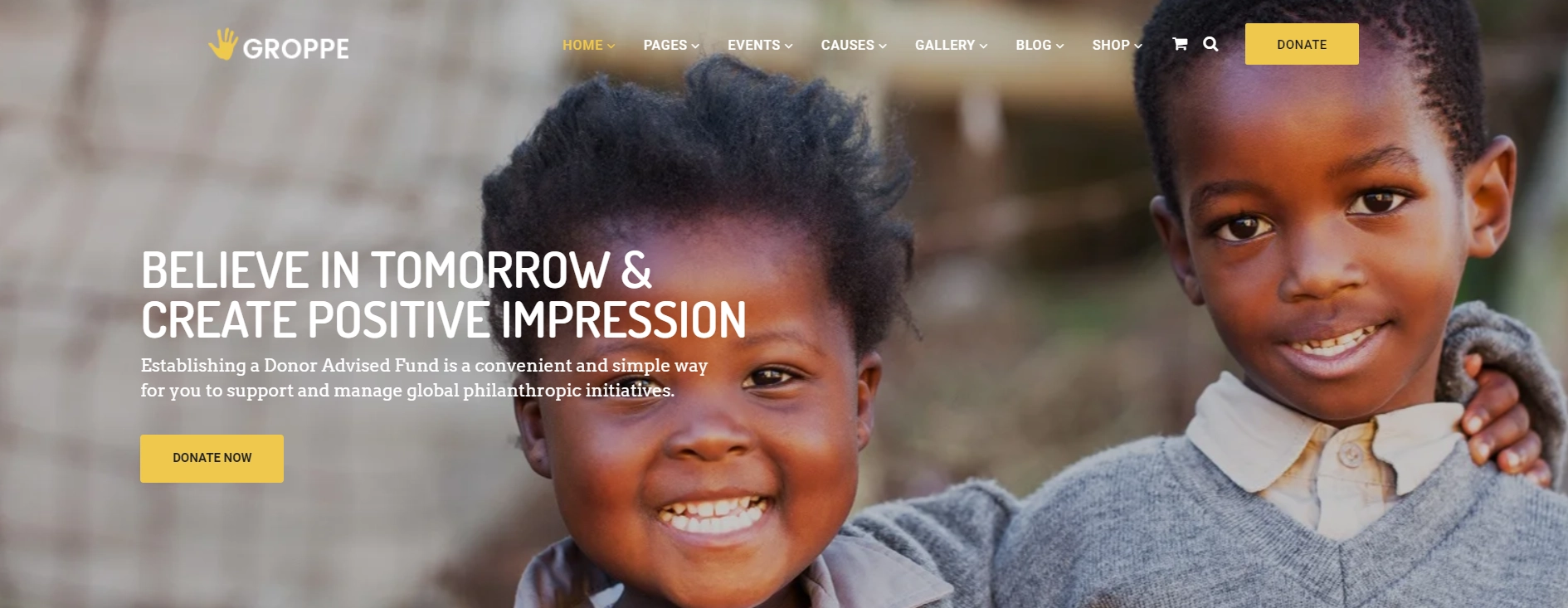 Groppe Non-profit WordPress Theme