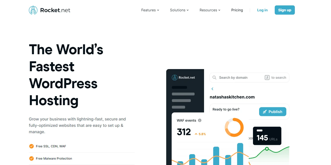 Rocket.net website hosting