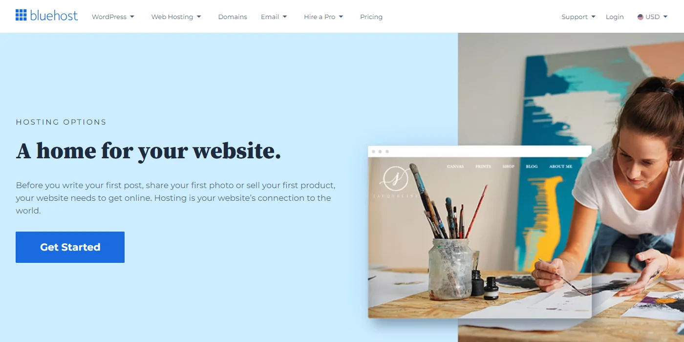 Bluehost web hosting