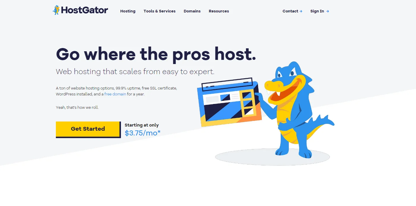 HostGator web hosting provider in Canada