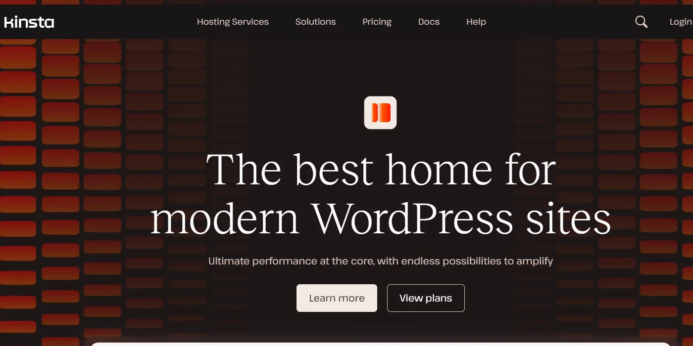 Kinsta web hosting services