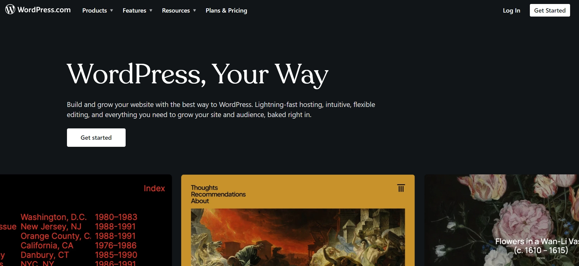 WordPress.com free website hosting
